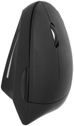 Muis Quantore ergonomisch draadloos USB-A adapter zwart