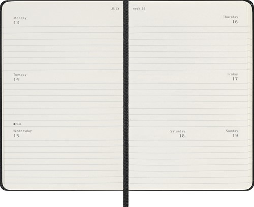 Agenda 2026 Moleskine 12M Planner Weekly 7dagen/2pagina's pocket hc black-3
