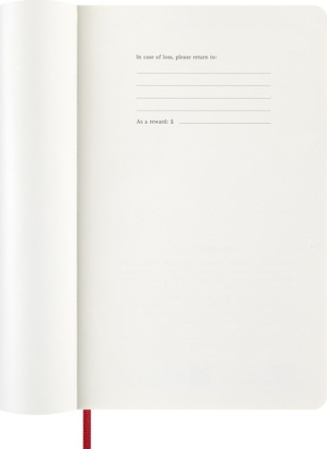 Agenda 2026 Moleskine 12M Planner Weekly 7dagen/1pagina large sc scarlet red-2