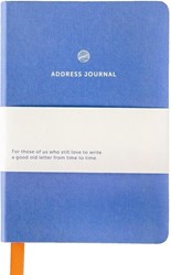 Adresboek A6 blauw A Journal lijn