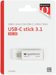 USB-stick Quantore USB-C 256GB 3.1 zilver