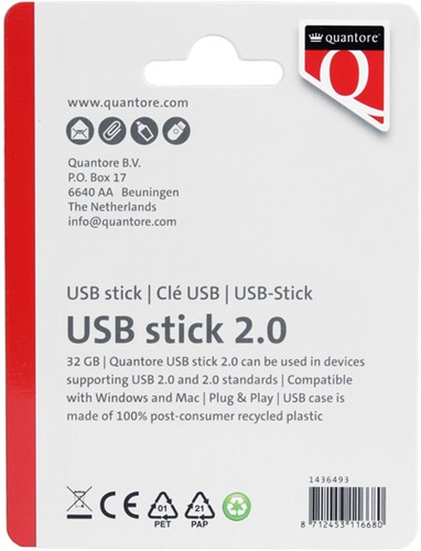 USB-stick Quantore 32GB 2.0 zwart-2