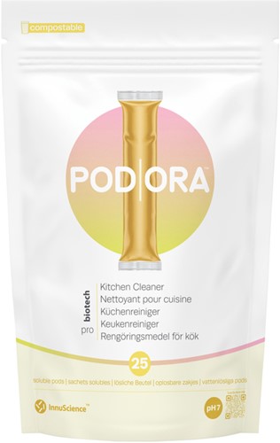 Keukenreiniger InnuScience PodOra pods 25 stuks