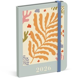 Agenda 2026 Lannoo 110x150 Papier Découpé 7dagen/2pagina's blauw