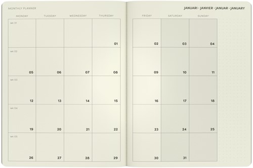 Agenda 2026 Lannoo bureau A5 QC Colour 7dagen/2pagina's roze-3