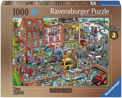 Puzzel Ravensburger Ray's comic Modern Time 1000 stukjes