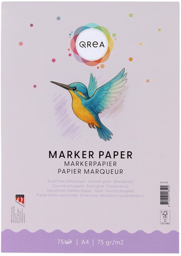 Markerblok Qrea A4 75gram 75vel