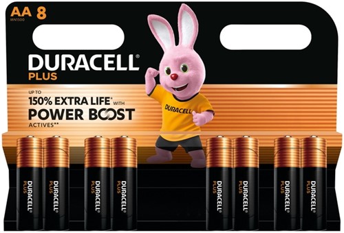 Batterij Duracell Plus Powerboost 8x AA
