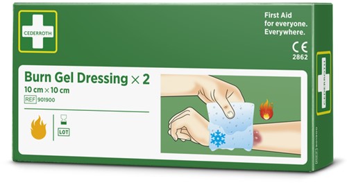 Brandwondenkompres Cederroth 10x10cm 2 stuks-3