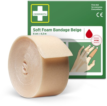 Bandage Cederroth Soft Foam 6cmx4,5m beige-2