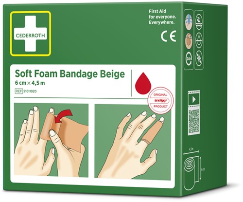 Bandage Cederroth Soft Foam 6cmx4,5m beige-3