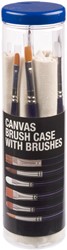 Aquarelpenselenset Talens Van Gogh etui met 6 penselen wit