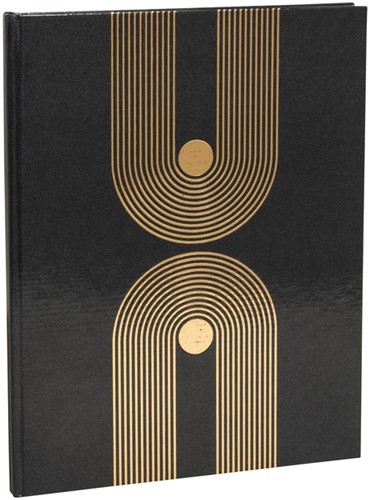 Gastenboek Exacompta Graphik 270x220mm blanco zwart-2