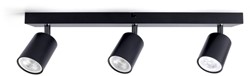 Plafondspot Integral Siena 3 spot IP20 GU10 zwart