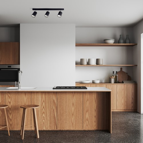 Plafondspot Integral Siena 3 spot IP20 GU10 zwart-2