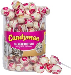 Lolly Candyman Salmiakknotsen 60 stuks