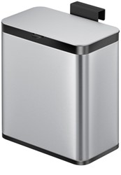 Afvalbak EKO Puro klein 7 liter zilver