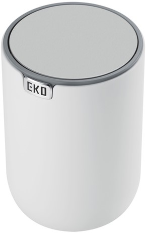 Afvalbak EKO Fandy 2 tafelmodel met swingdeksel 2,2 liter wit-2