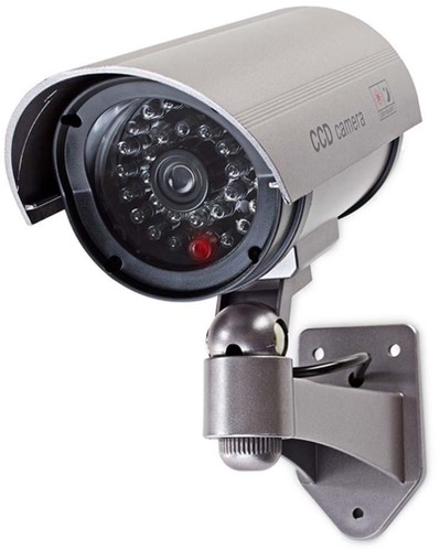 Dummy beveiligingscamera Nedis buiten grijs