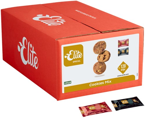 Koekjes Elite cookies mix 120 stuks