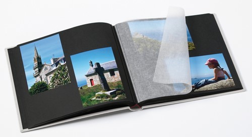 Fotoalbum walther design Black & White 30x30cm 25vel zwart-2