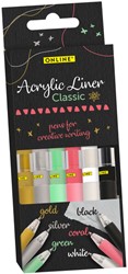 Acrylliner Online classic assorti 6 stuks