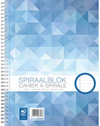 Spiraalblok WORK A4 lijn spiraal 100vel 70gr