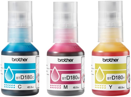 Navulinkt Brother BT-D180CLVAL 3 kleuren-2