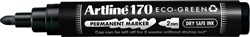 Permanent marker Artline170 Dry Safe Eco rond medium zwart