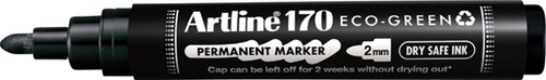 Permanent marker Artline170 Dry Safe Eco rond medium zwart