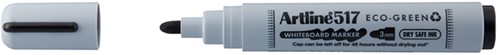 Whiteboardmarker Artline 517 Dry Safe Eco rond medium zwart