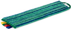 Vlakmop Greenspeed Velcro met schrobstroken 45cm groen