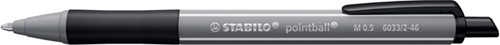 Balpen STABILO pointball colorful medium zwart