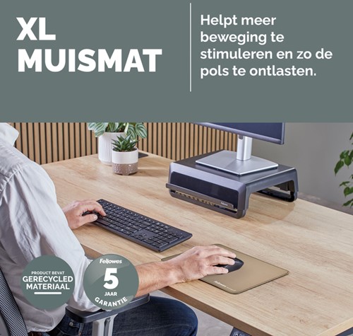 Muismat Fellowes Breyta XL zand-2