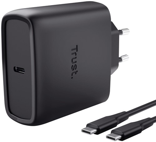 Oplader Trust Maxo 65W USB-C GAN zwart
