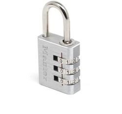 Hangslot MasterLock combinatieslot aluminium 30mm