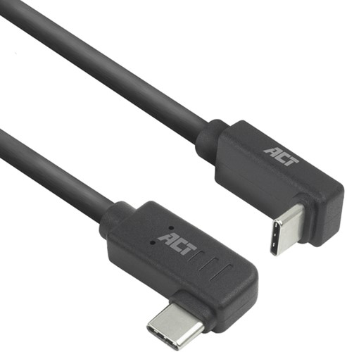 Kabel ACT USB-C hoek links/rechts USB-C hoek boven/beneden 10Gbps 2m