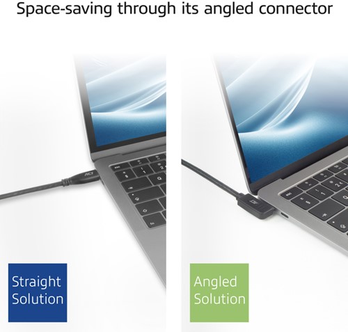 Kabel ACT USB-C hoek links/rechts USB-C hoek boven/beneden 10Gbps 2m-3