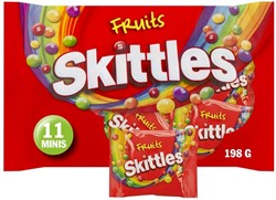 Snoep Skittles fruit uitdeelzak 11 zakjes a 18 gram