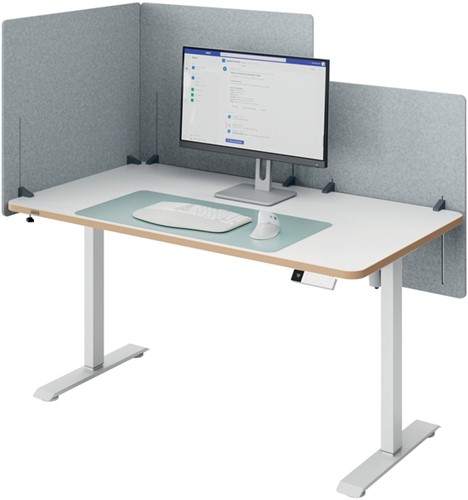 Bureauscherm Leitz in hoogte verstelbaar 70x80cm-2