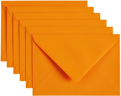 Envelop Papicolor C6 114x162mm Oranje