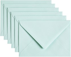 Envelop Papicolor C6 114x162mm Zeegroen