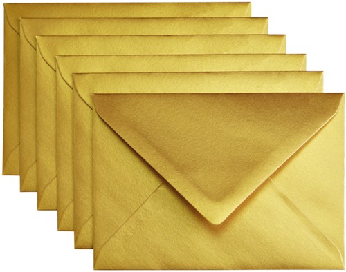 Envelop Papicolor C6 114x162mm Goud