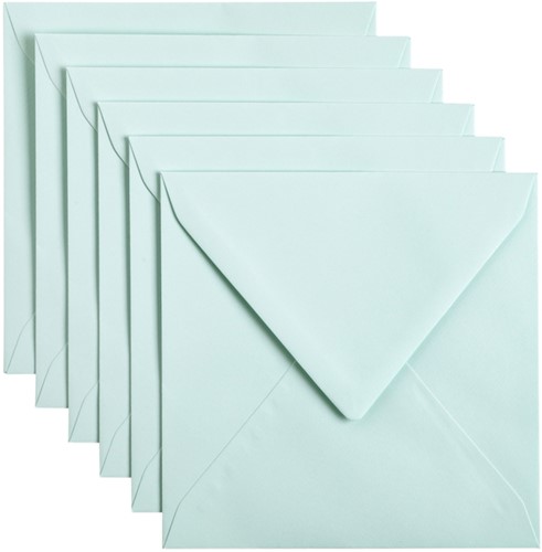 Envelop Papicolor 140x140mm Zeegroen