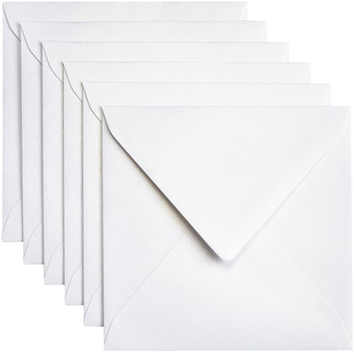 Envelop Papicolor 140x140mm Parelwit