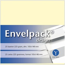 Enkele kaarten Papyrus 105x148Mm ivoorwit
