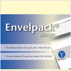 Dubbele kaarten Papyrus 130x130mm ivoorwit