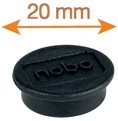 Magneet Nobo 20mm 120gr zwart-2