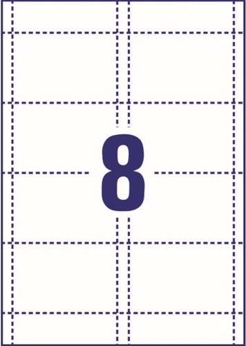Badgekaart Avery L4728-20 60x90mm microperforatie 20 vel-2
