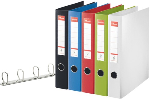 Ringband Esselte Standaard maxi 30% gerecycled PP folie wit-3